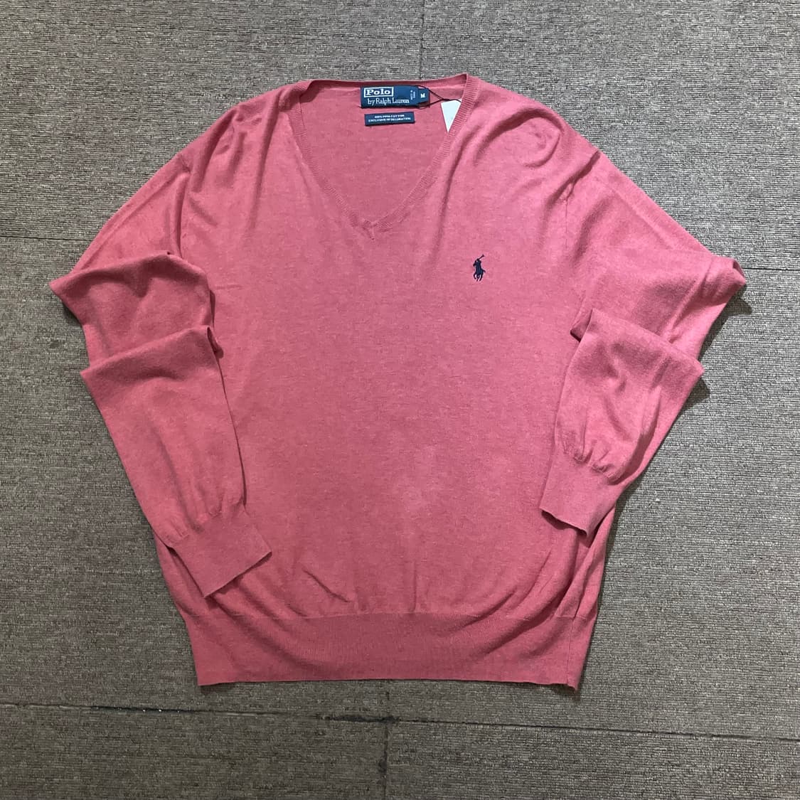 (M) POLO 폴로 랄프로렌 피마코튼 브이넥 니트 상품이미지3