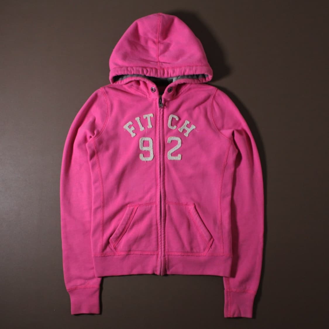 Abercrombie 아베크롬비 핑크 기모 후드집업  상품이미지1