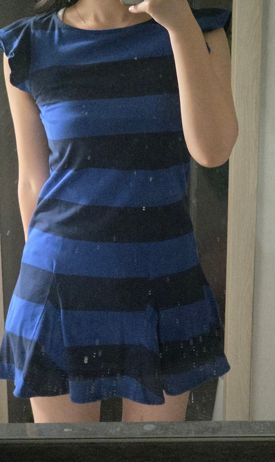 폴로 네이비 스트라이프 미니 원피스 상품이미지1