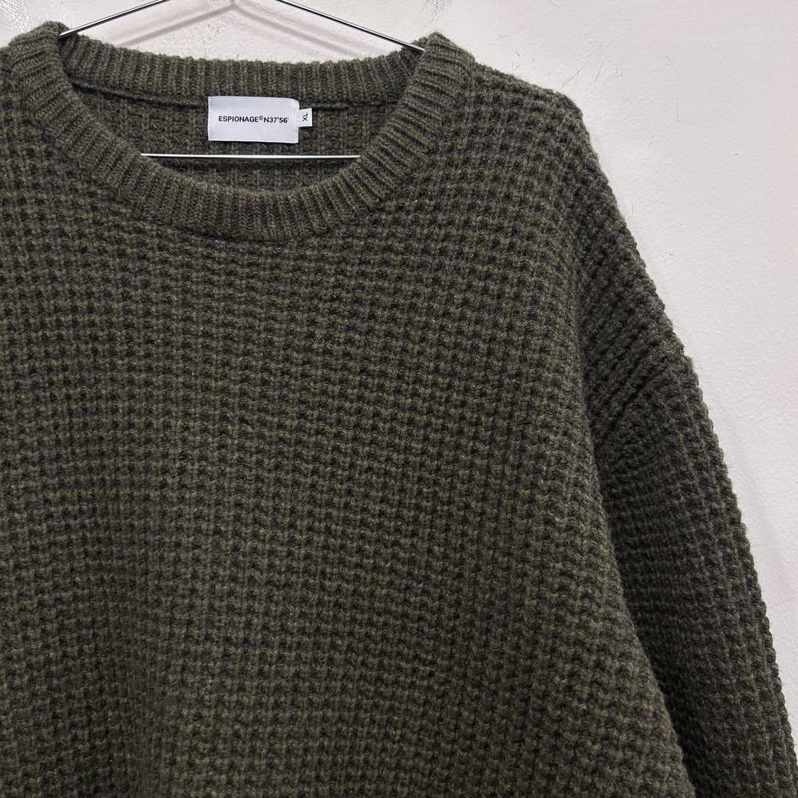 에스피오나지 헤비코튼 와플 오버핏 니트 상품이미지1