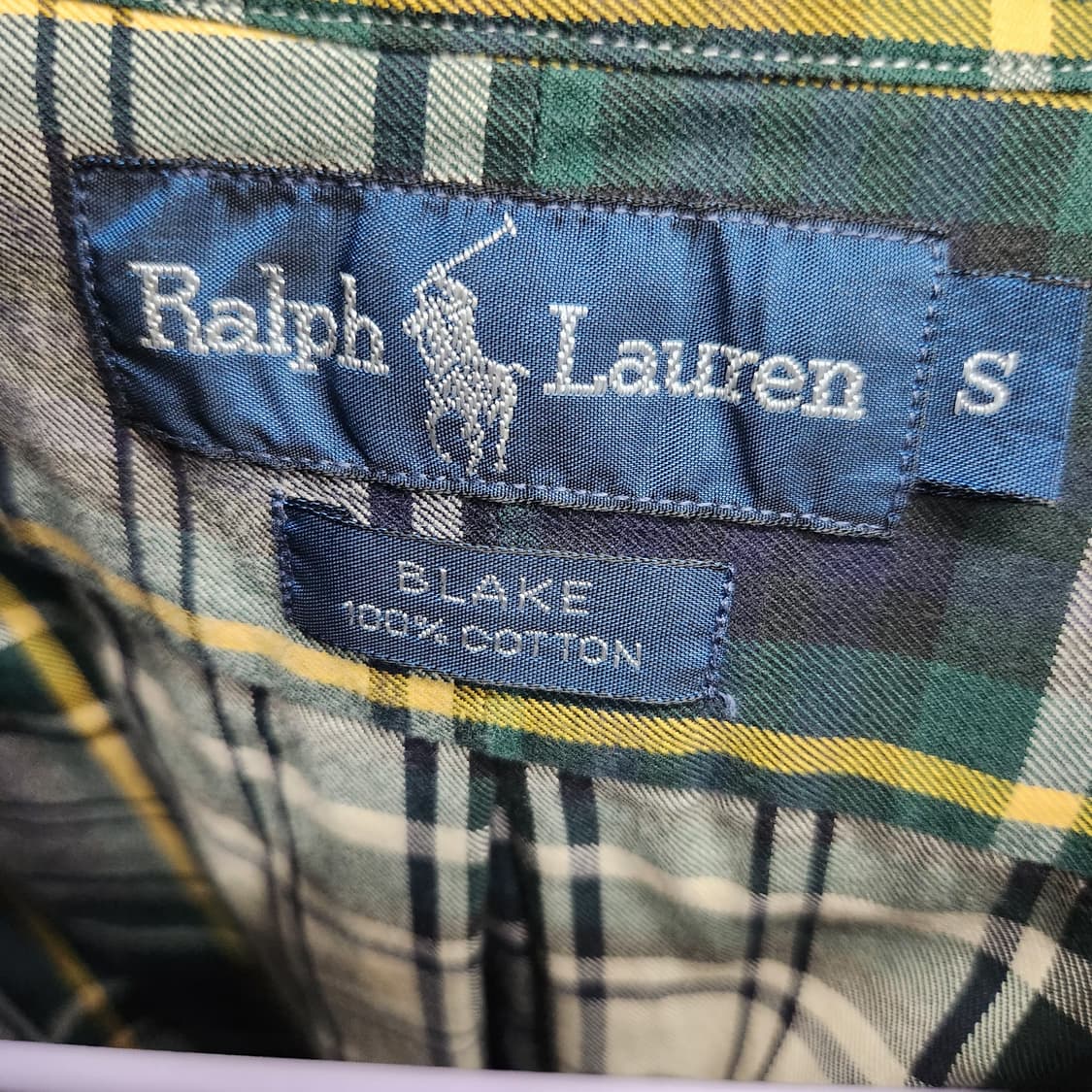 폴로랄프로렌 로고 플란넬 체크 브레이크 셔츠 S(L) 상품이미지6