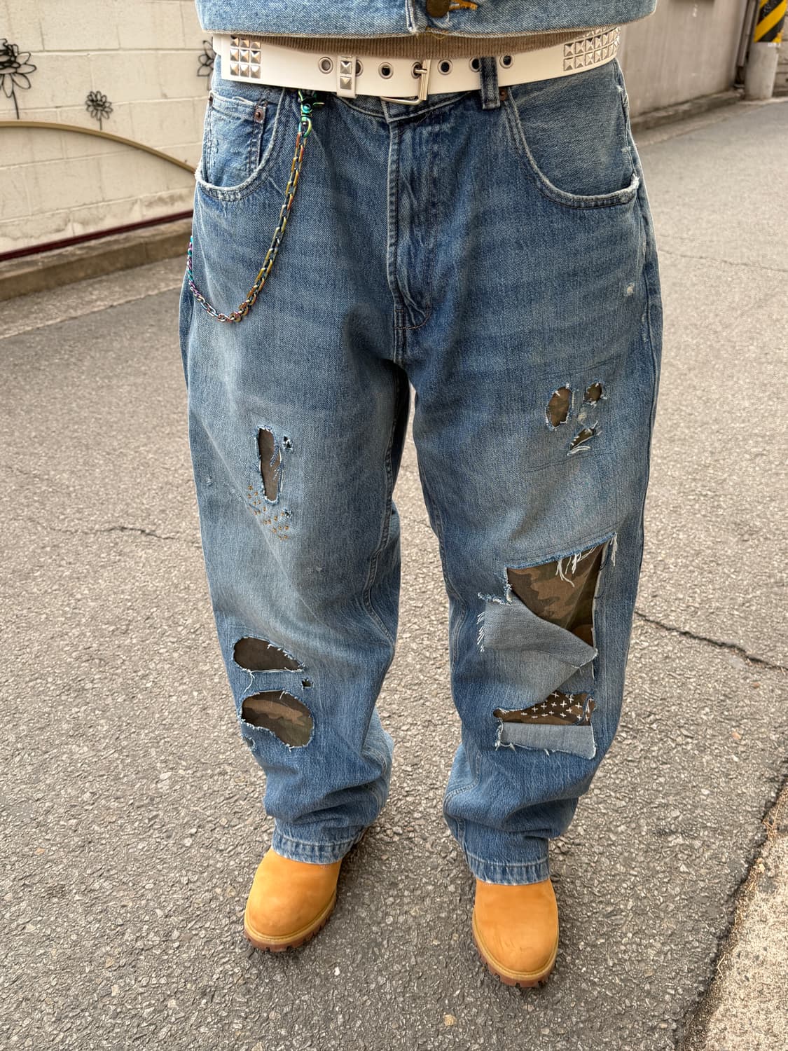 Rework Baggy Camo denim pants 상품이미지3