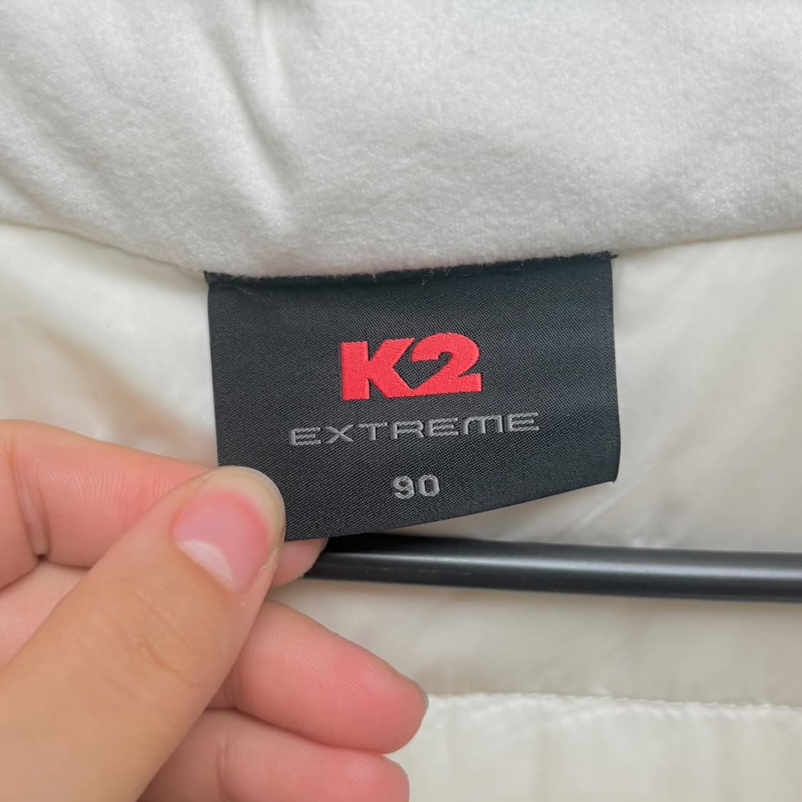 3714 K2 아이보리 경량 거위털 구스다운 점퍼 패딩 상품이미지5