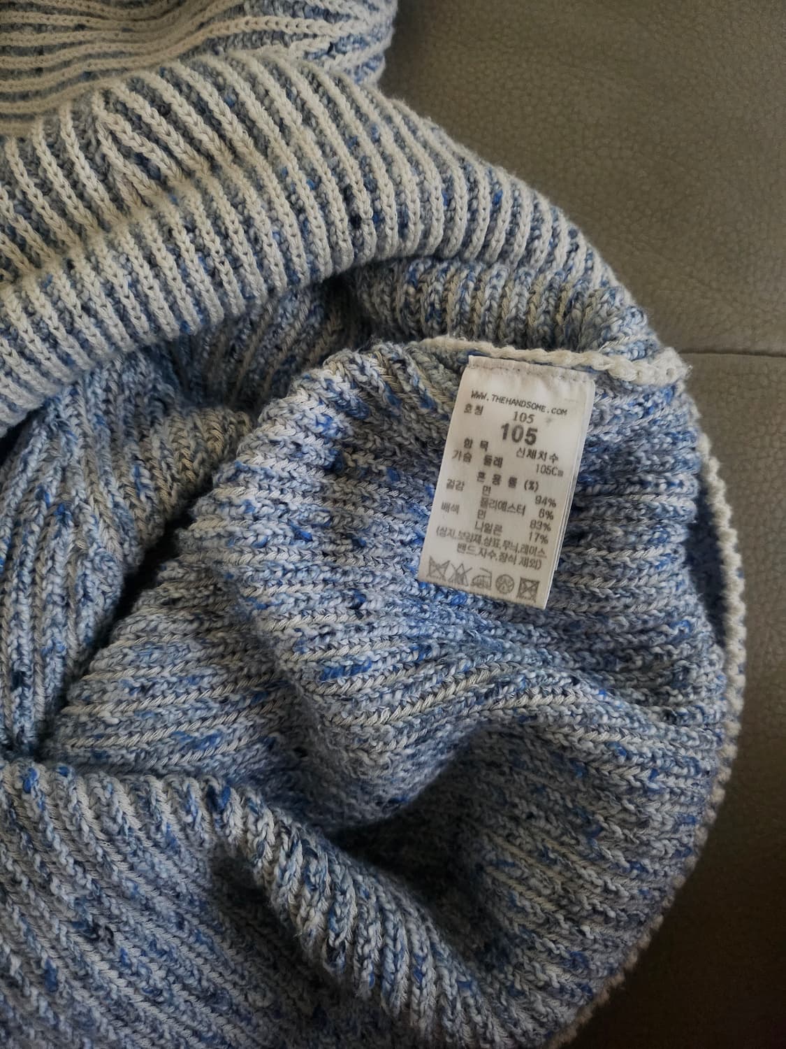 [거의 새것] 타임옴므 TIME 스웨터 니트 티셔츠 105 상품이미지4