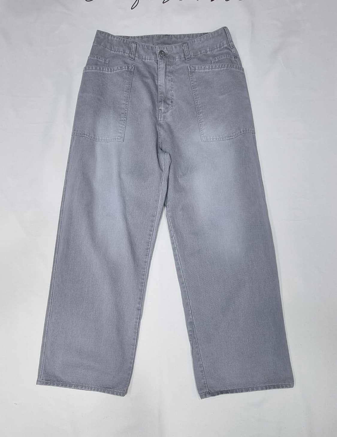 폴리테루 코튼 퍼티그 미드그레이 팬츠 2size _ 남성 상품이미지1