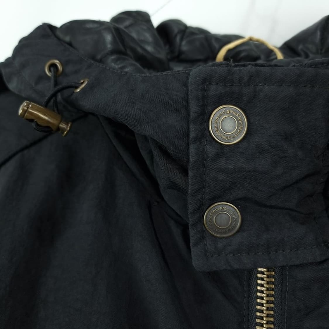 [캘빈클라인] 빈티지 후드 봄버 자켓 블랙 M19726 상품이미지6