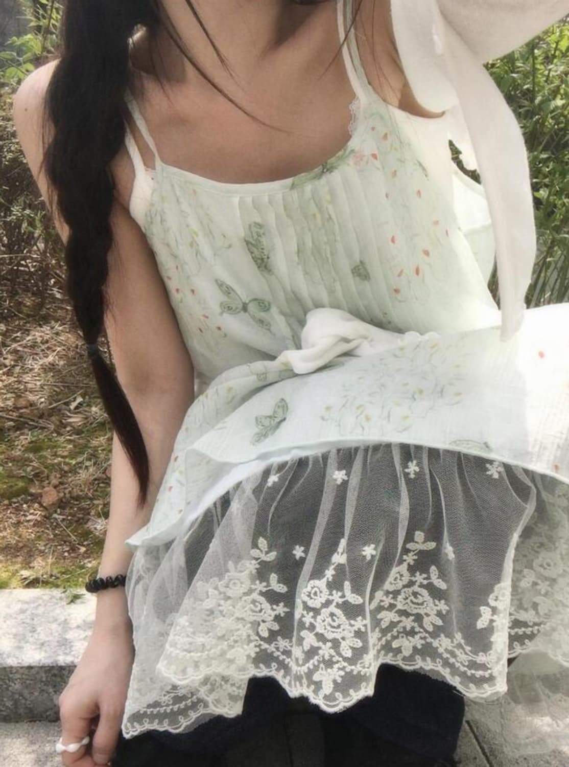 빈블 포레유 버터플라이 플라워 원피스 상품이미지5