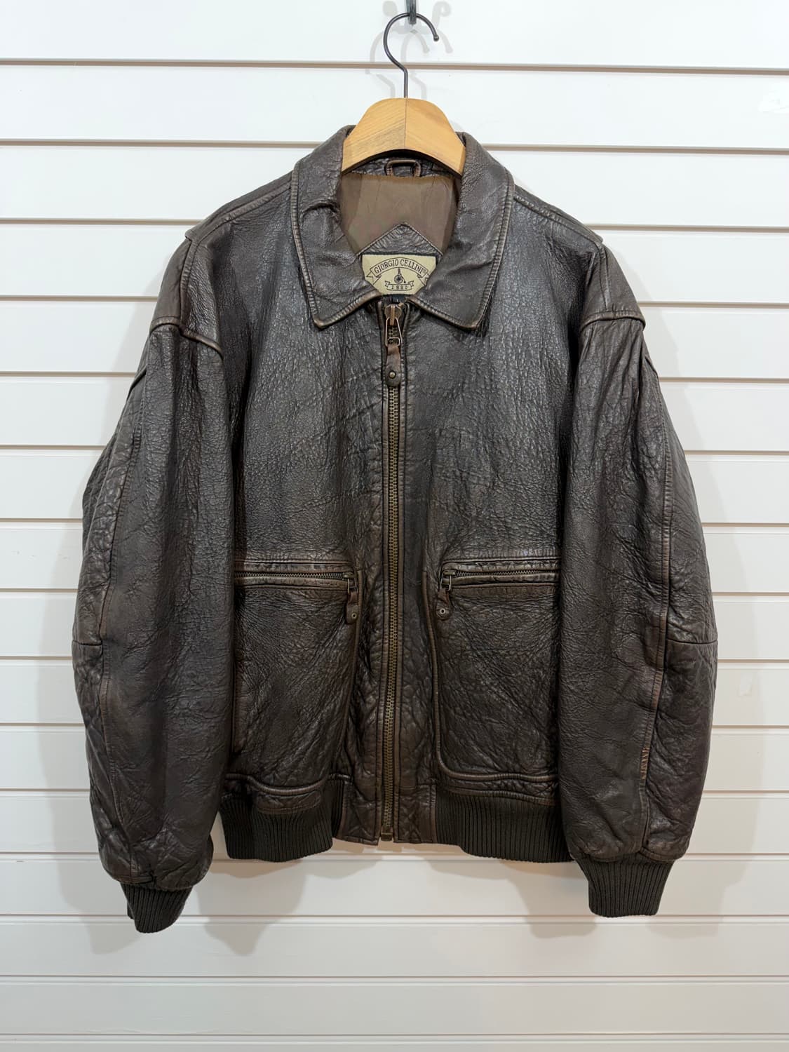 Giorgio Cellini leather jacket 양가죽 자켓  상품이미지1