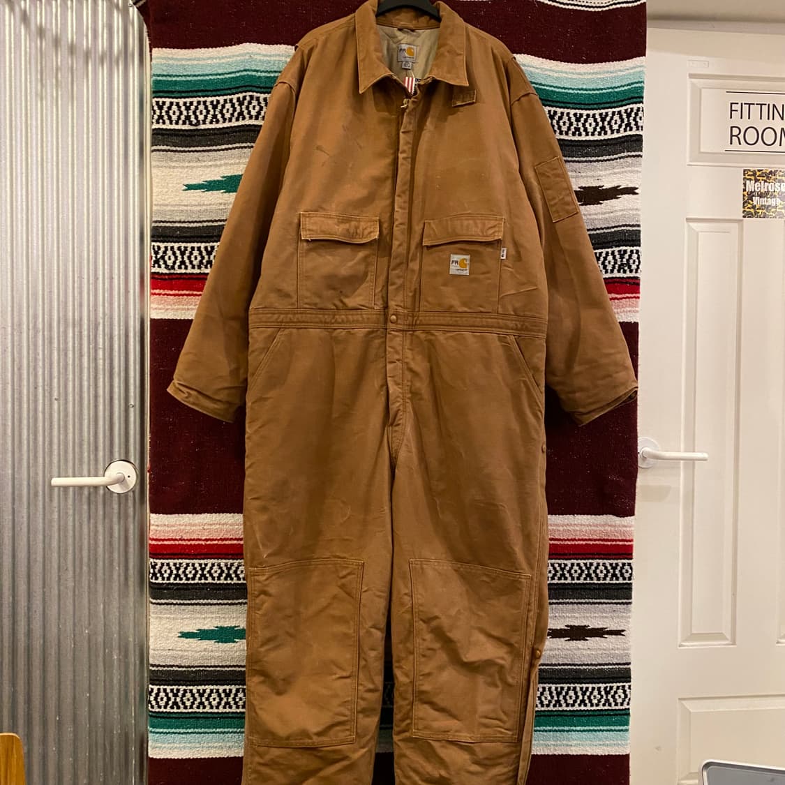 00s USA 칼하트 워크 패딩 점프슈트 상품이미지6