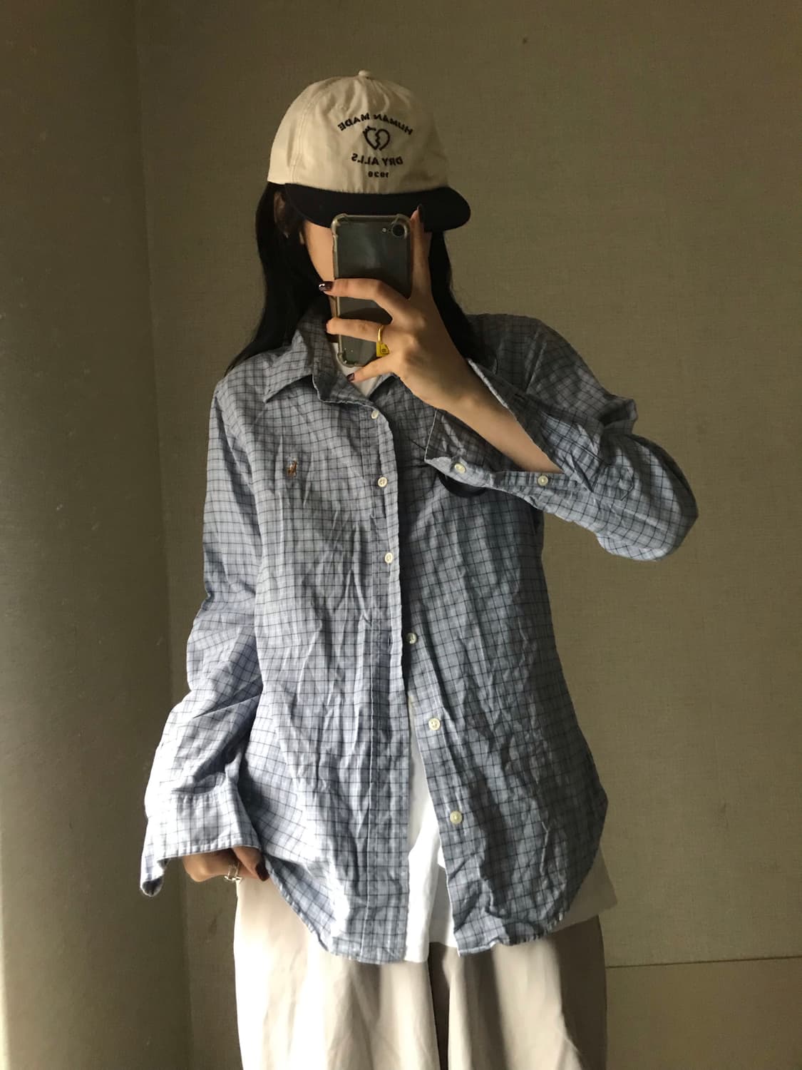 폴로 연하늘 멀티포니 체크셔츠 상품이미지3