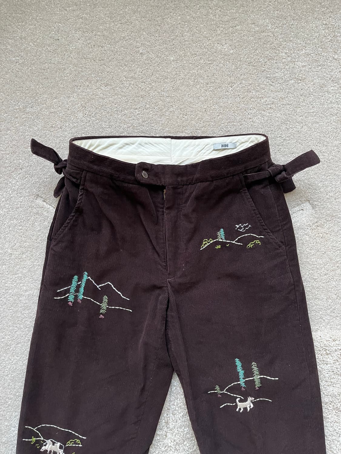 보디 자수 코듀로이 팬츠 (30-31) 상품이미지3