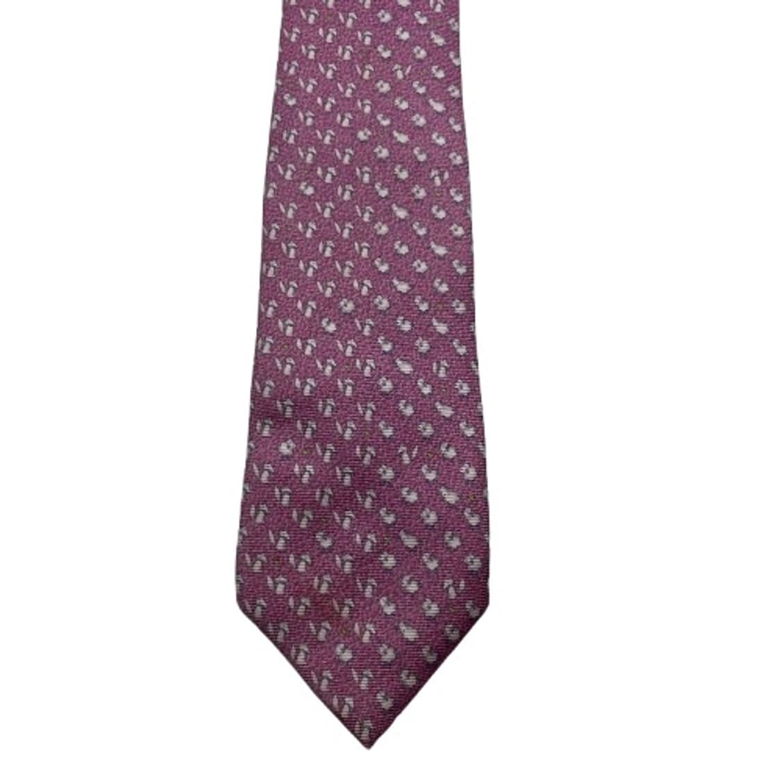 547) (BVLGARI) 불가리 패턴 넥타이(오염존재) 상품이미지1