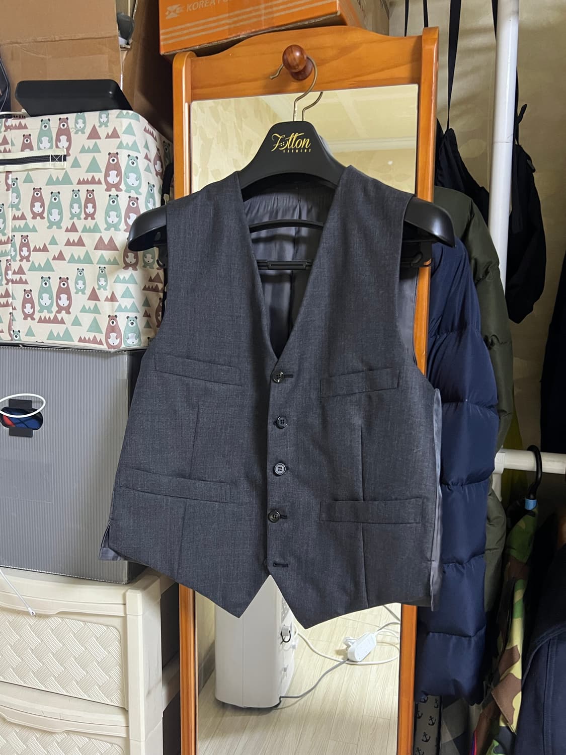 홀랜드앤쉐리 인터시티 차콜 삭스킨 비스포크 맞춤 자켓 상품이미지6