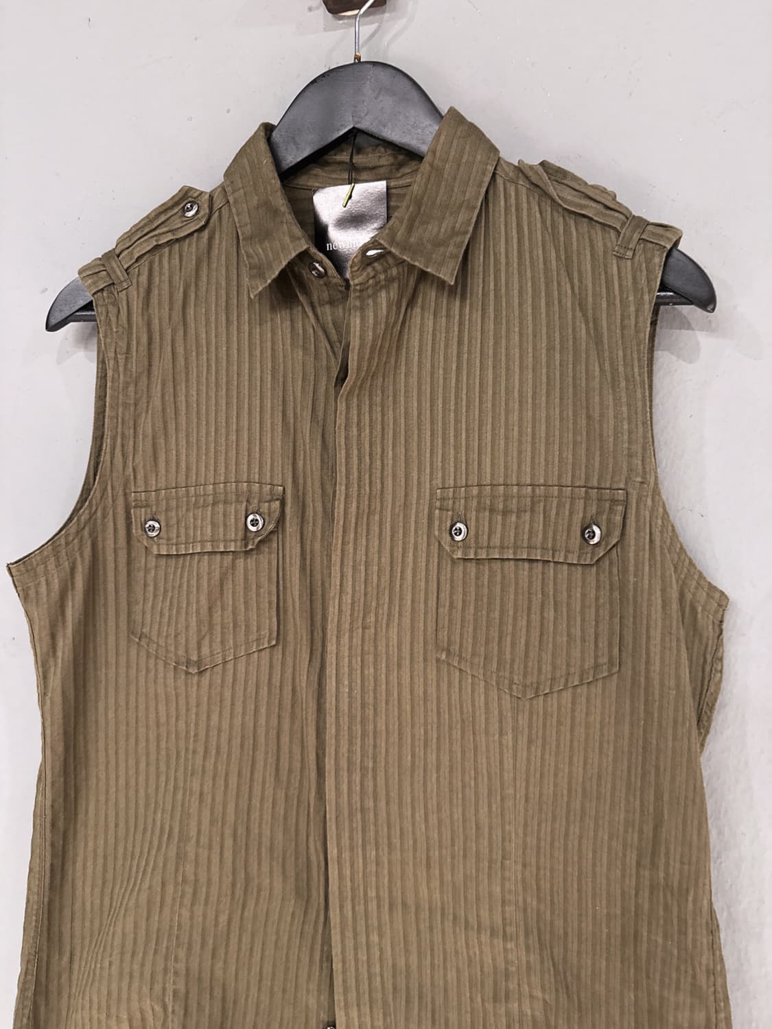pocket detail sleeveless shirt 상품이미지5