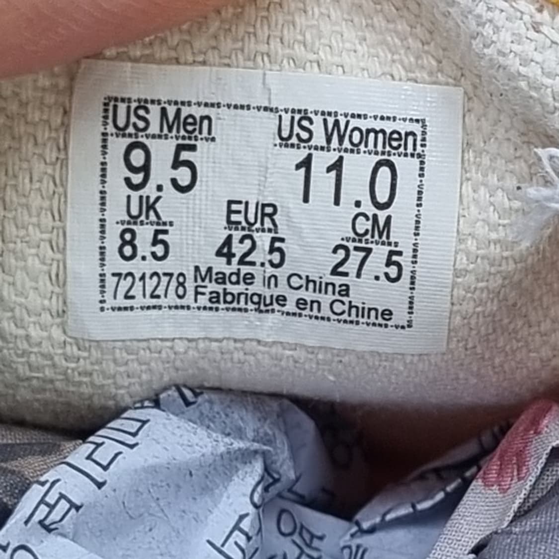 반스 클래식 노랑 남성뮬 275 상품이미지6