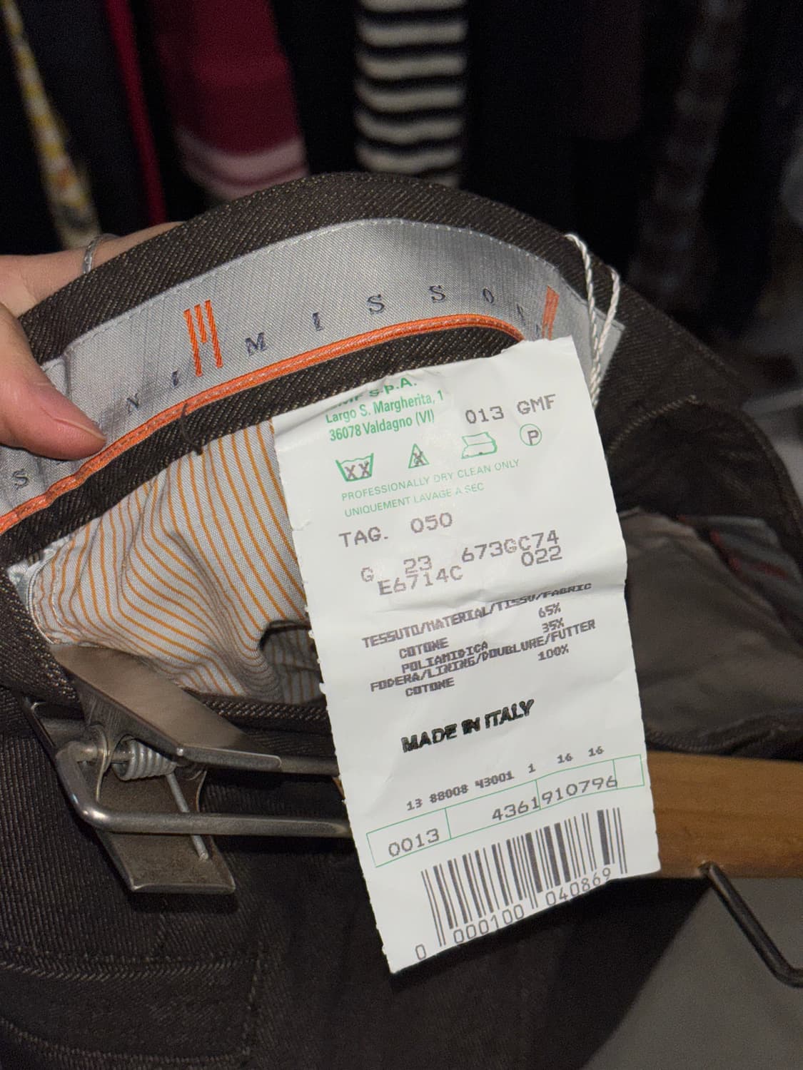 미쏘니 빈티지 코튼 트라우저 상품이미지7