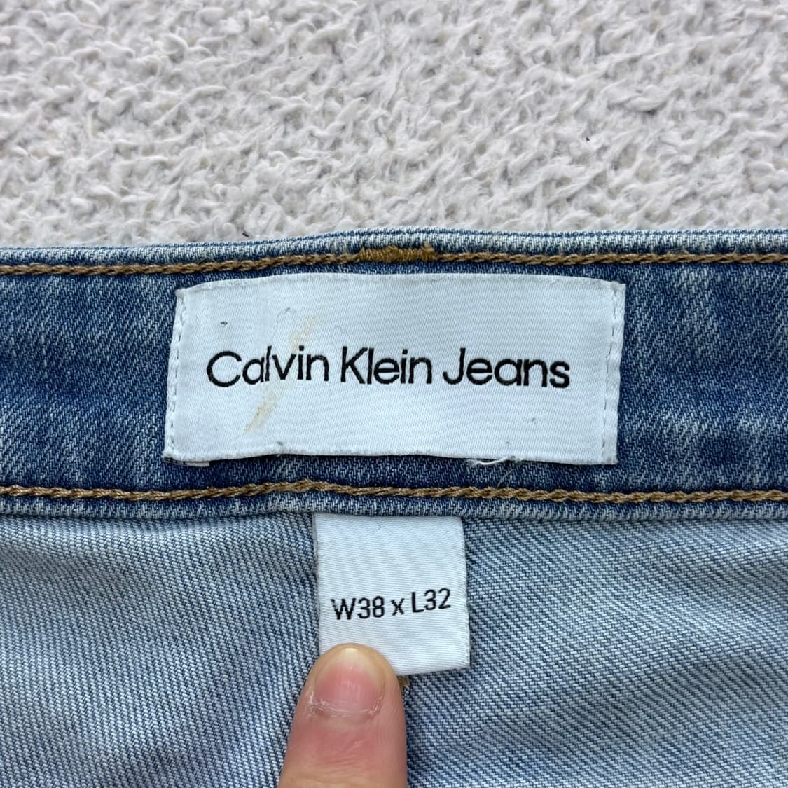 W38L32 캘빈클라인 연청 데님 팬츠 0414E 상품이미지3