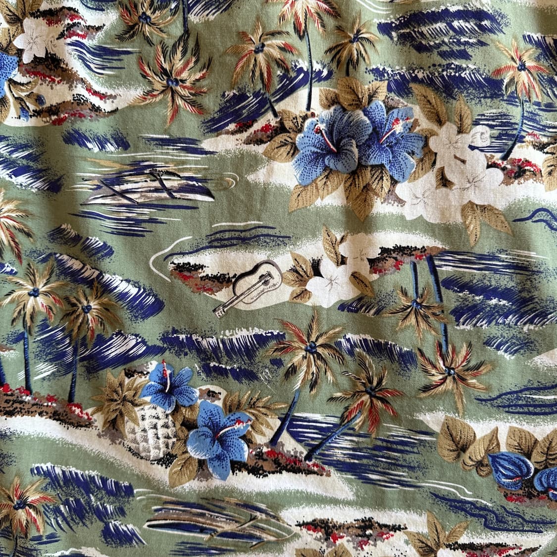 Vintage Hawaii made Hawaiian 1/2 shirts 상품이미지5