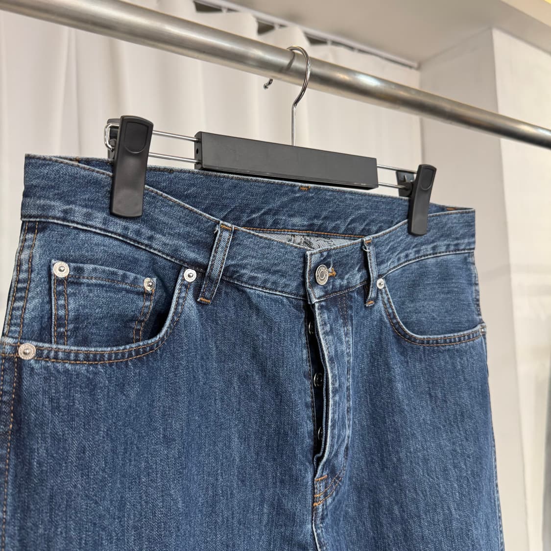 (48) 벨루티 스크리토 레더패치 데님팬츠 청바지  상품이미지3