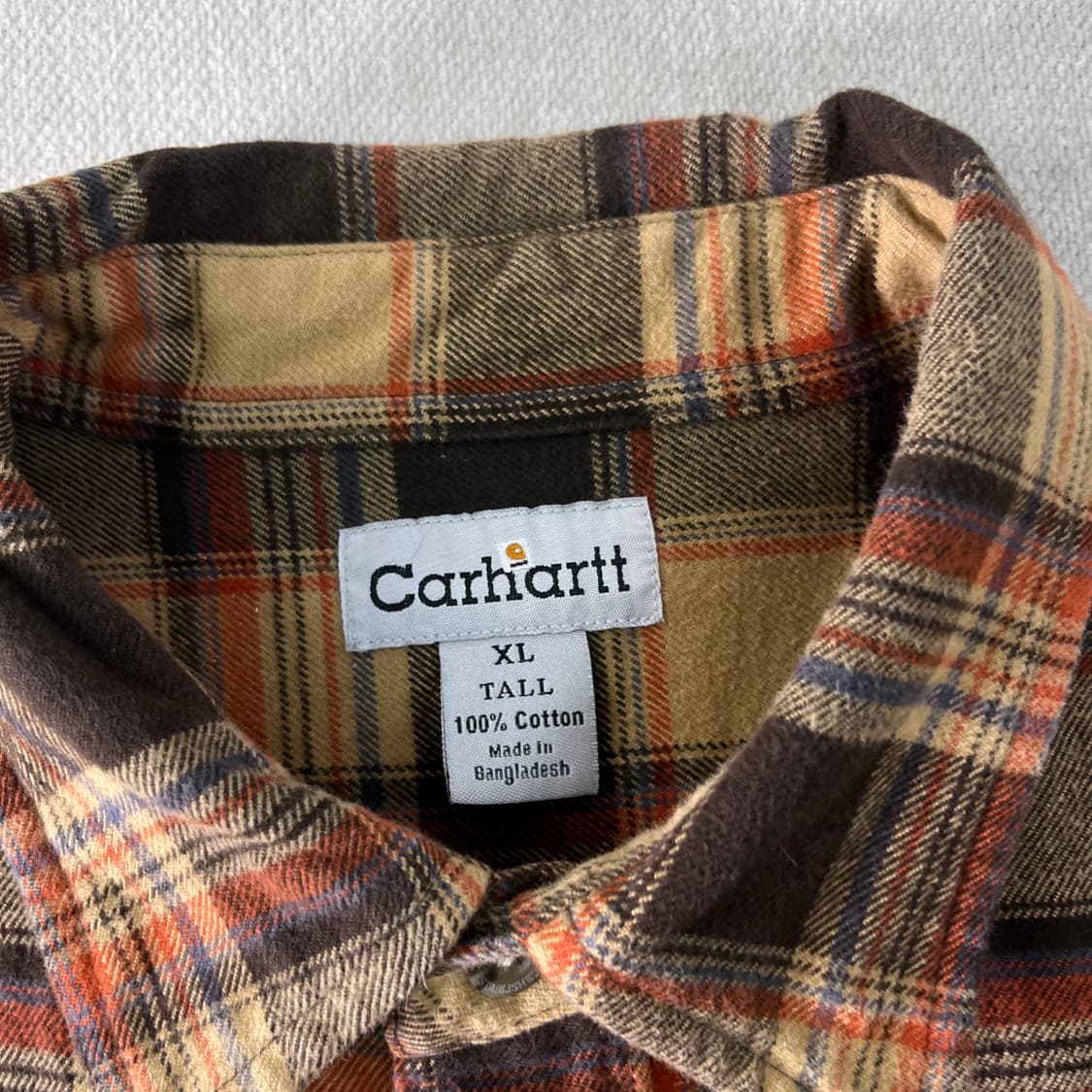 110 칼하트 투포켓 체크 울 셔츠 상품이미지3