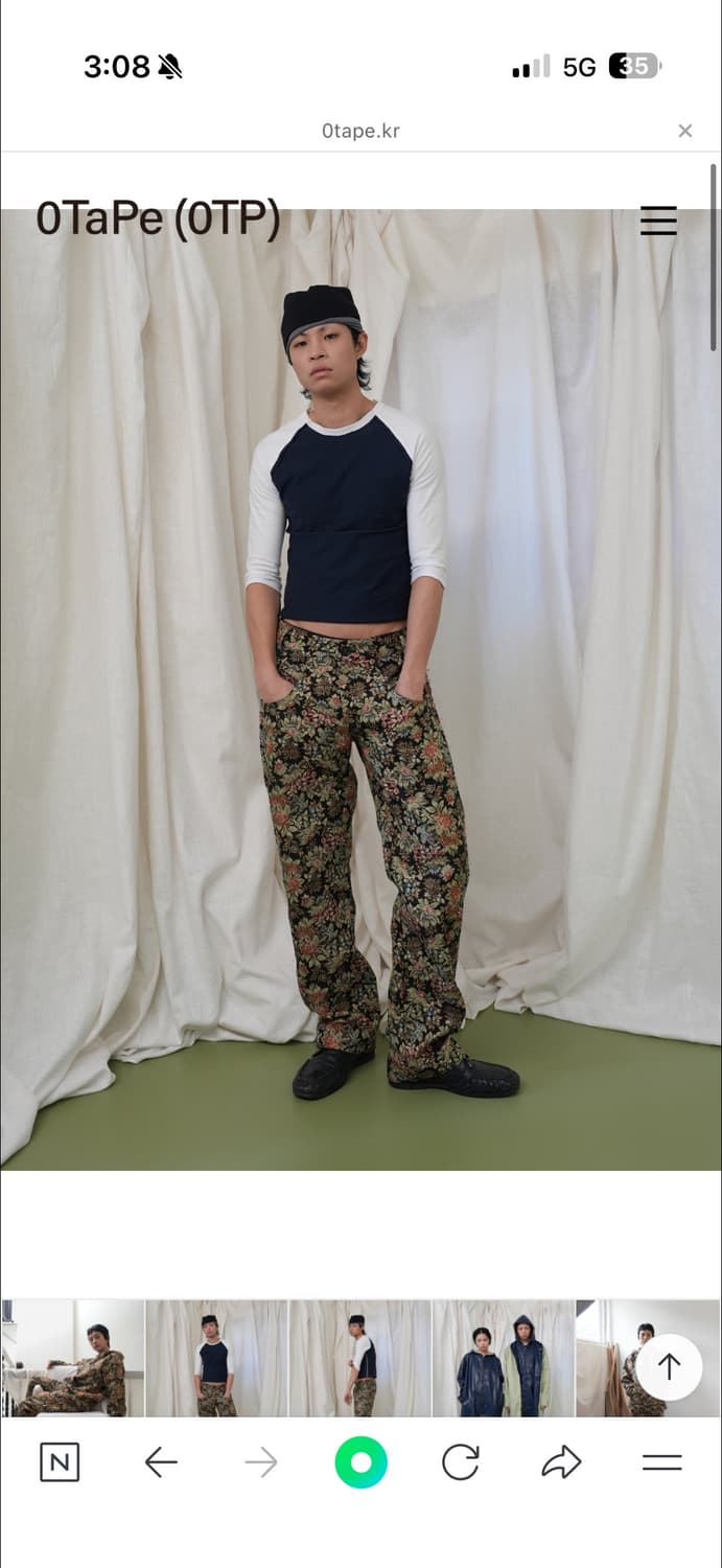 0Tape 바지 상품이미지1