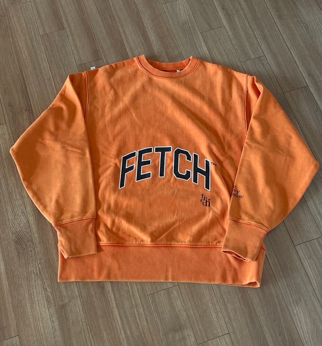 Fetch 스웨트 셔츠 orange dying 상품이미지1