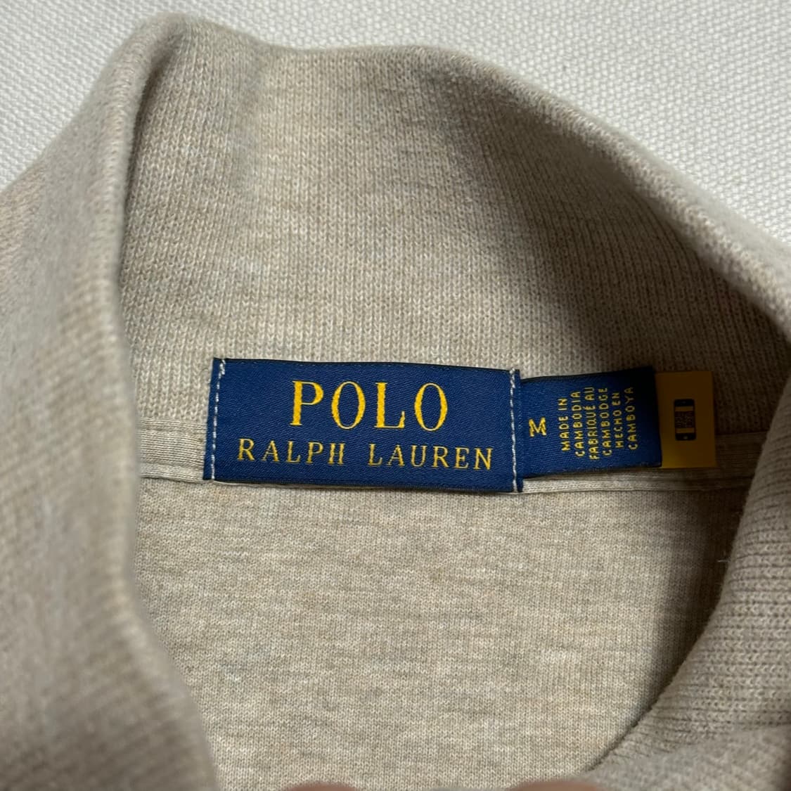 M 폴로랄프로렌 오트밀 반집업 니트 상품이미지4