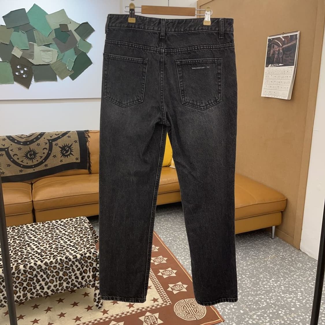 페이탈리즘 모던 캐주얼 빈티지 흑청 데님팬츠 46 C09724 상품이미지4