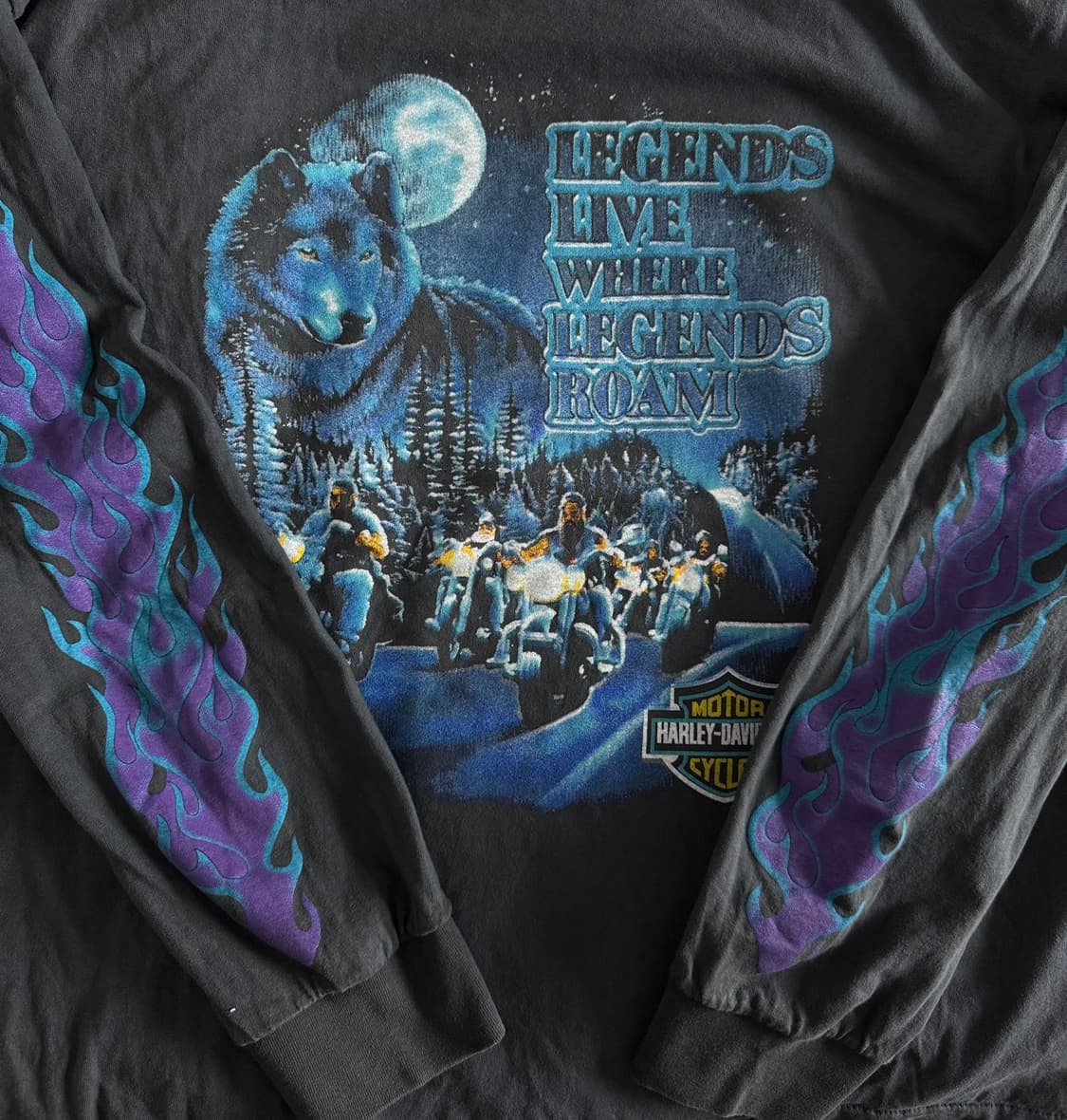 [XL] 90s-00s 빈티지 할리데이비슨 롱슬리브 티셔츠 상품이미지5