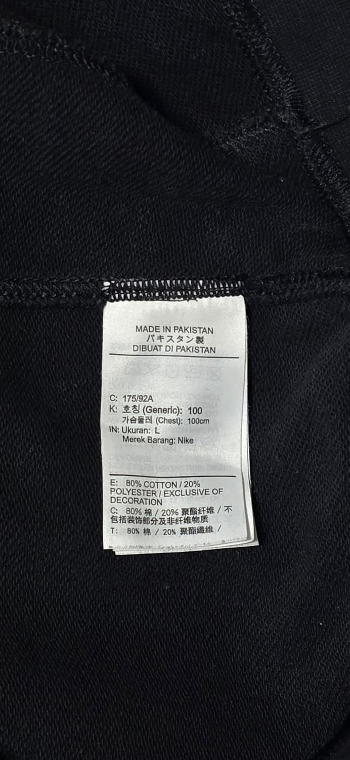 나이키 멀티로고 맨투맨 블랙 L 상품이미지4