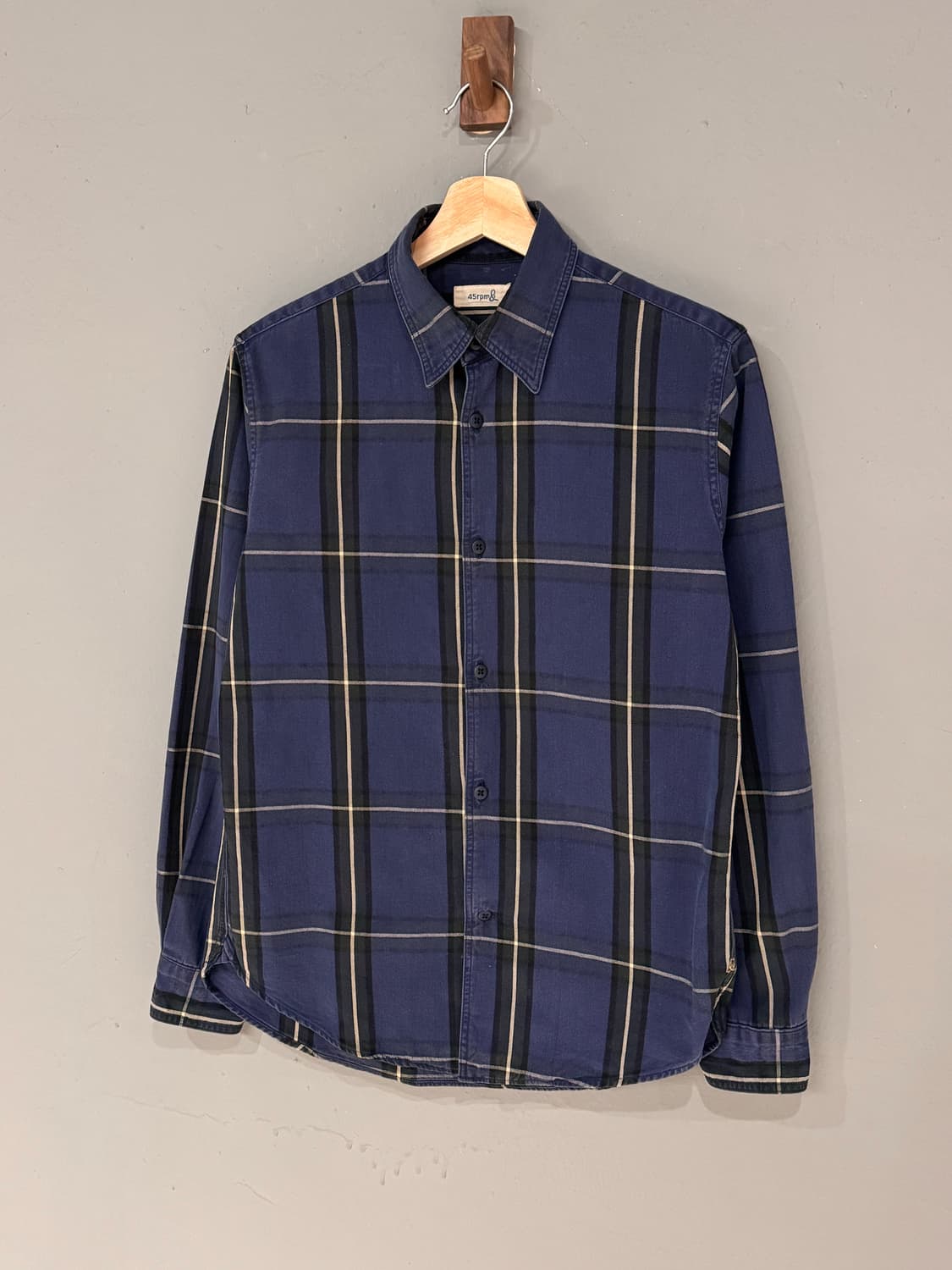 45rpm 체크패턴 코튼 셔츠  상품이미지1
