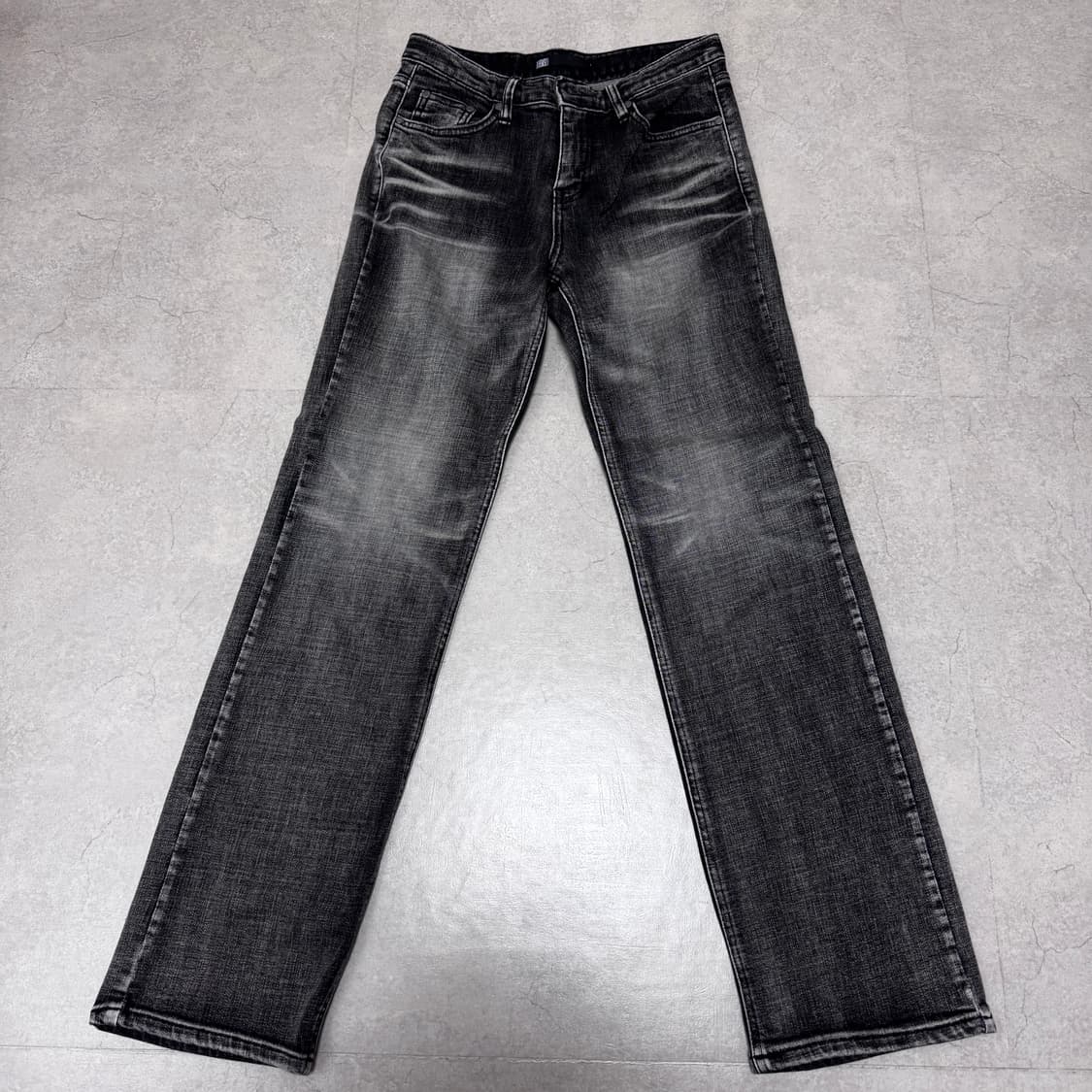 보헤미안서울 크럼플드 워싱 데님 팬츠 그레이 s 상품이미지2