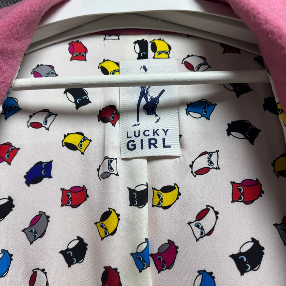 럭키슈에뜨 핑크 코트 상품이미지5