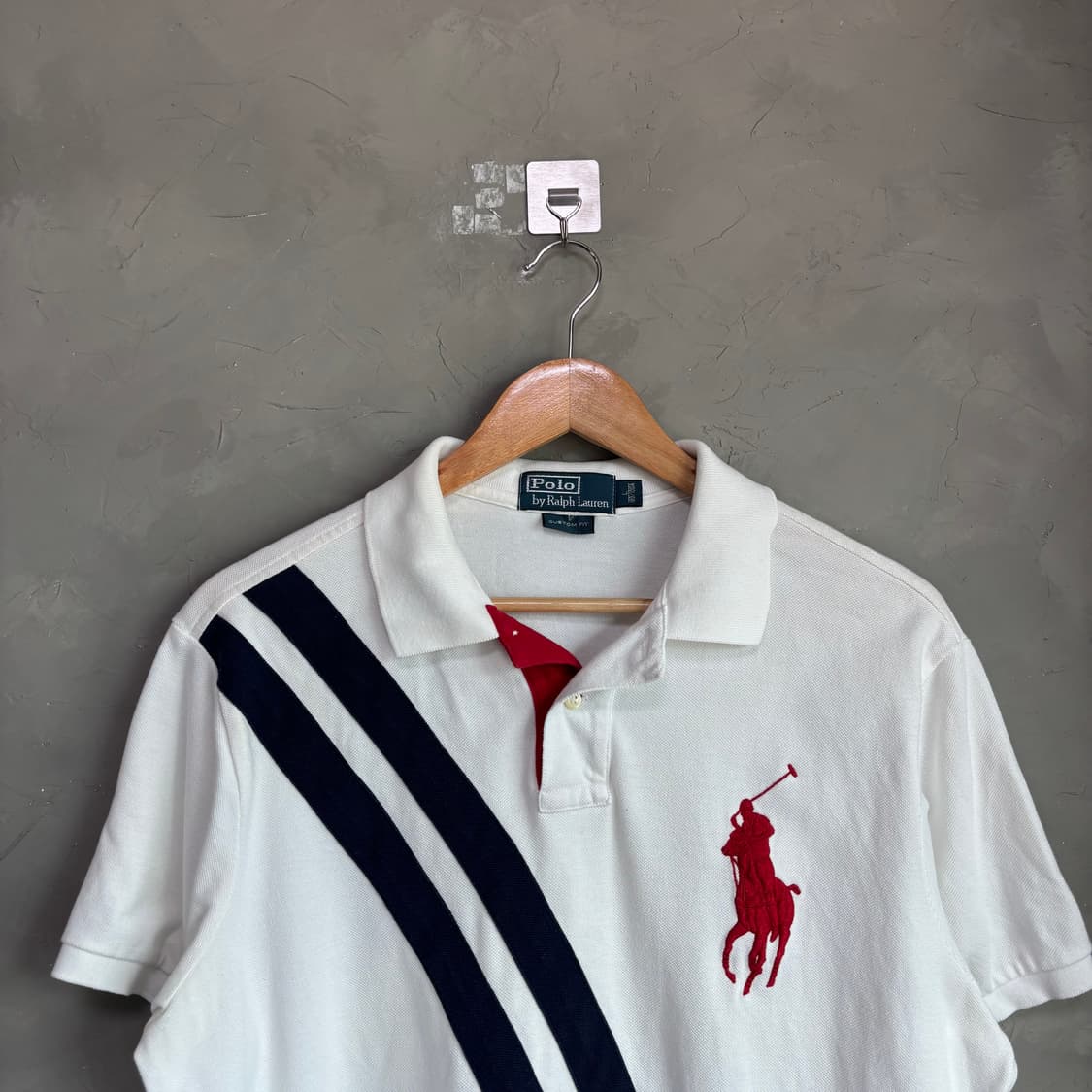 폴로 랄프로렌 빅포니 카라티 반팔 화이트 상품이미지2
