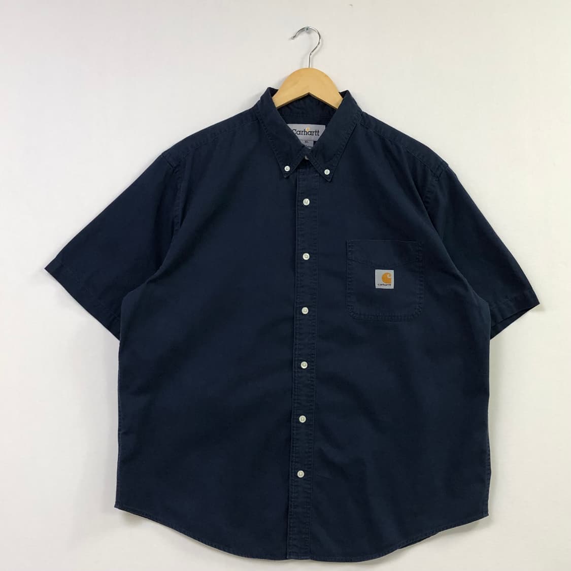 XL 칼하트 네이비 워크 셔츠 상품이미지2