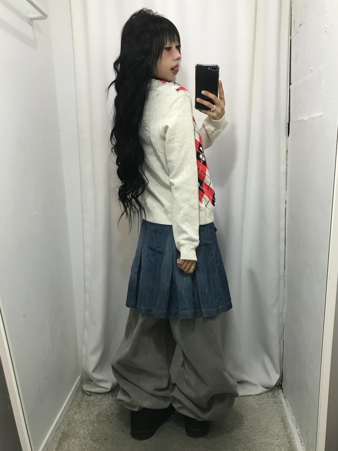 Bape Argyle pattern Sweatshirts 상품이미지6