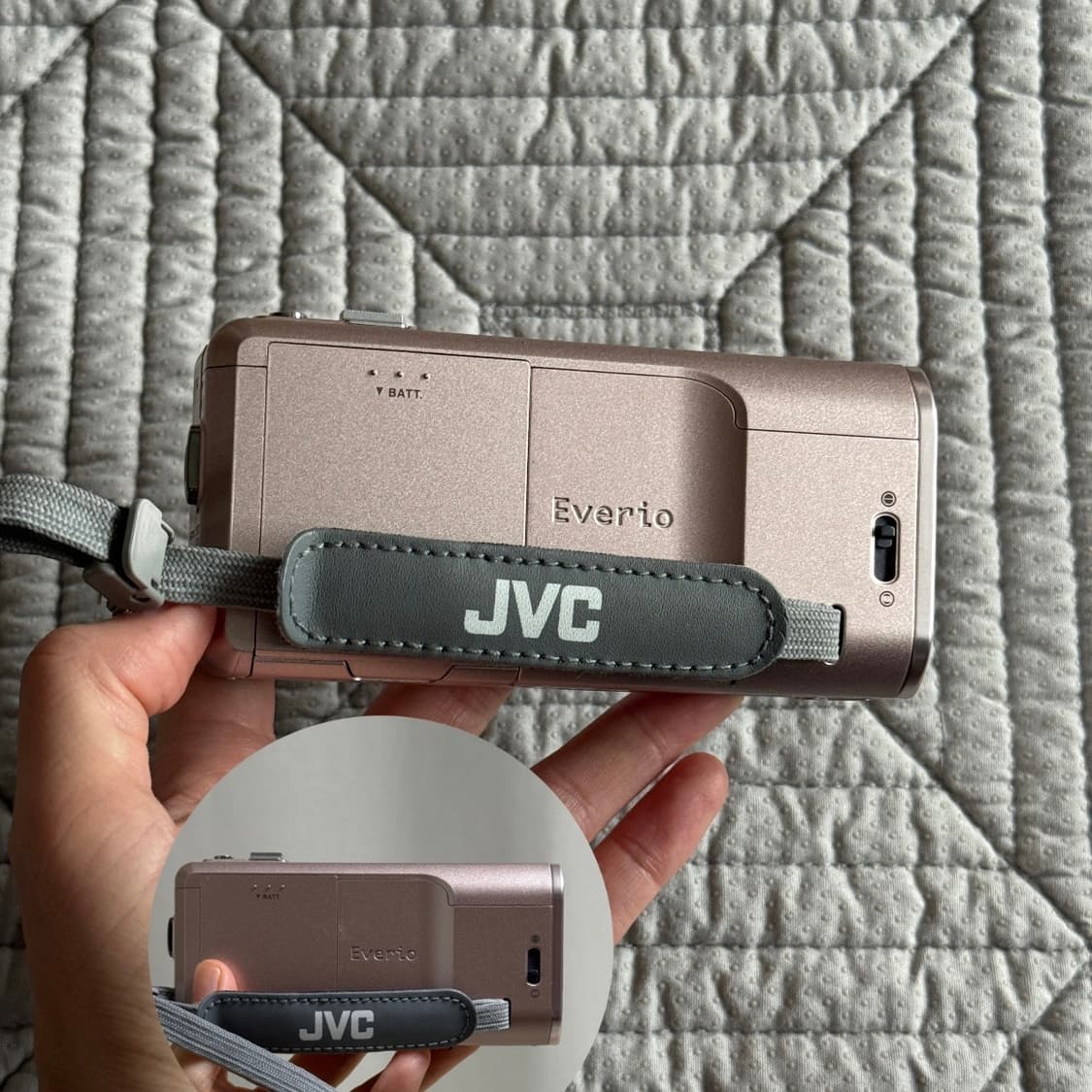 풀구성 JVC GZ-V590 핑크캠코더 빈티지캠코더 핑크디카 빅터 소니 상품이미지3