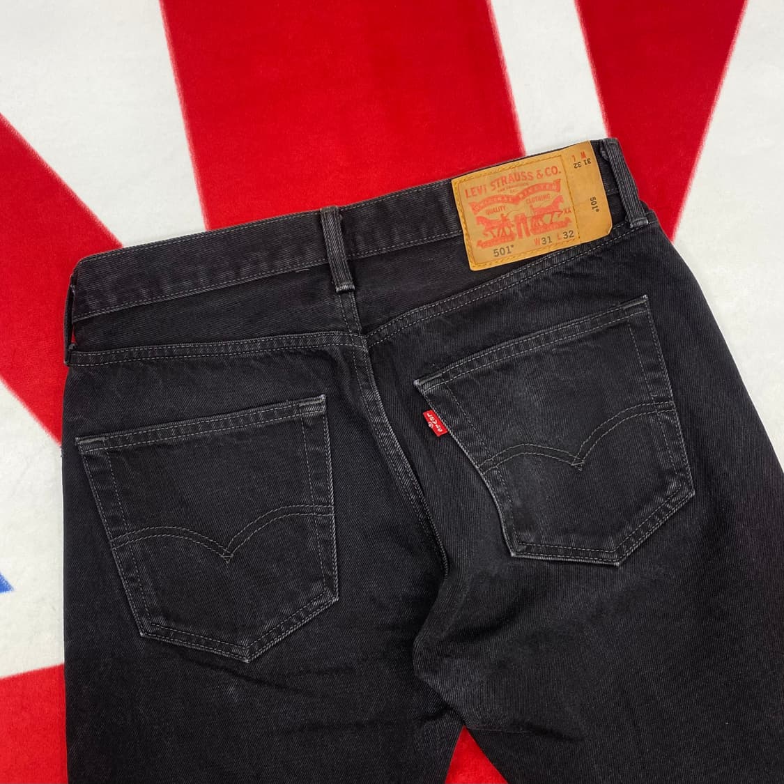 리바이스 501 흑청데님팬츠 31 상품이미지4