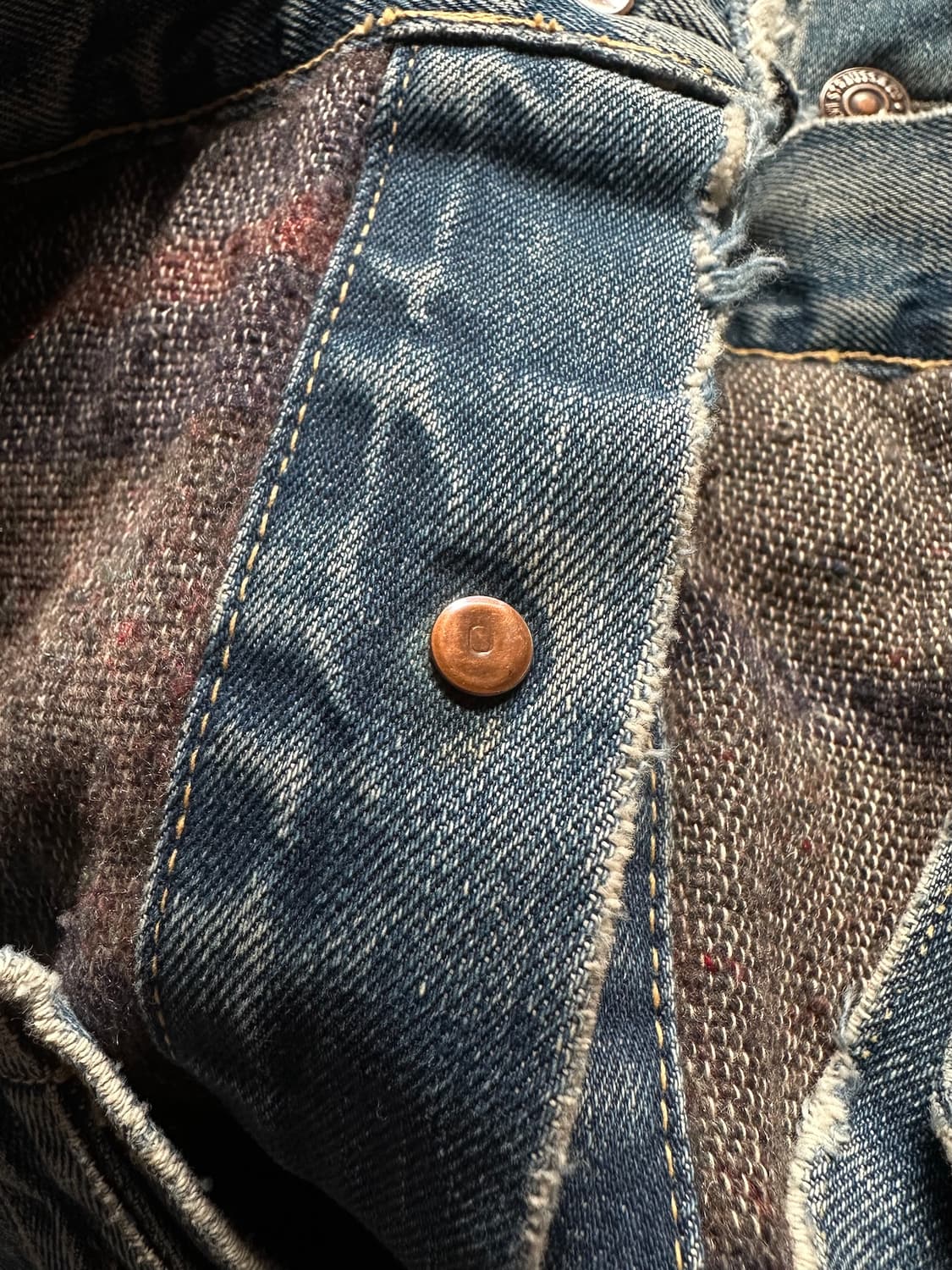 60s USA Levis 557xx 559xx Denim Jacket 상품이미지5