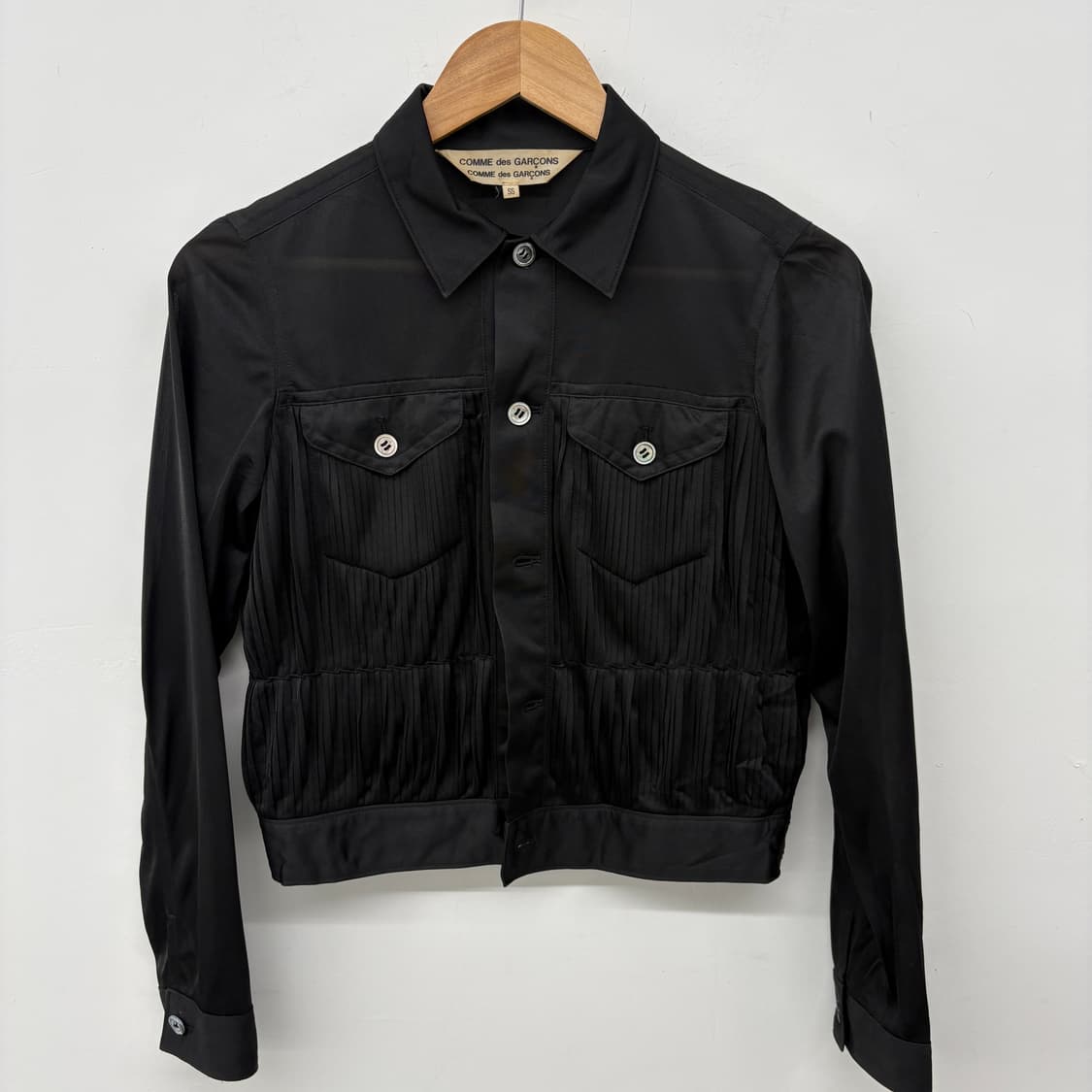 꼼데가르송 블랙 셔츠 자켓 여XS 상품이미지2