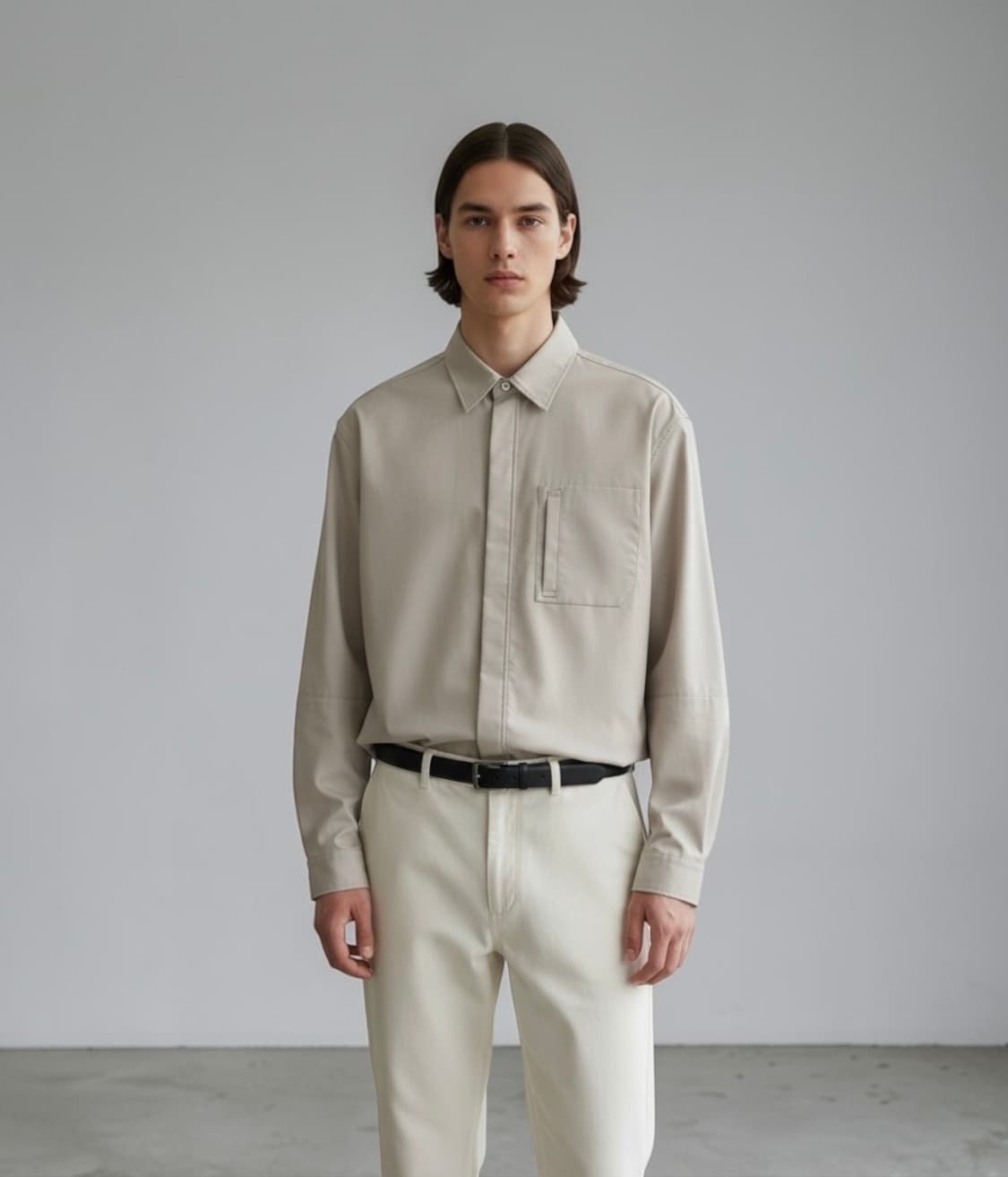 105/ 시스템옴므 24FW 포켓 셔츠 자켓 상품이미지1