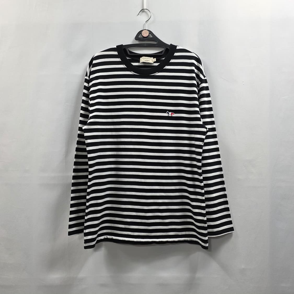 0765 [메종키츠네] 스트라이프  긴팔 XL 공용 상품이미지1