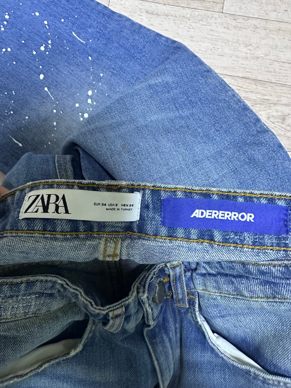(24) 자라 X 아더에러 패치워크 청바지 블루 상품이미지3