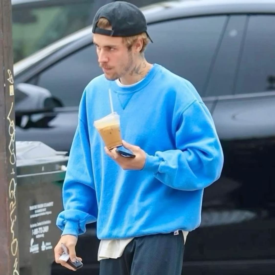 🏈 90s 러셀 빈티지 스웻셔츠 - 더스티 블루 상품이미지2