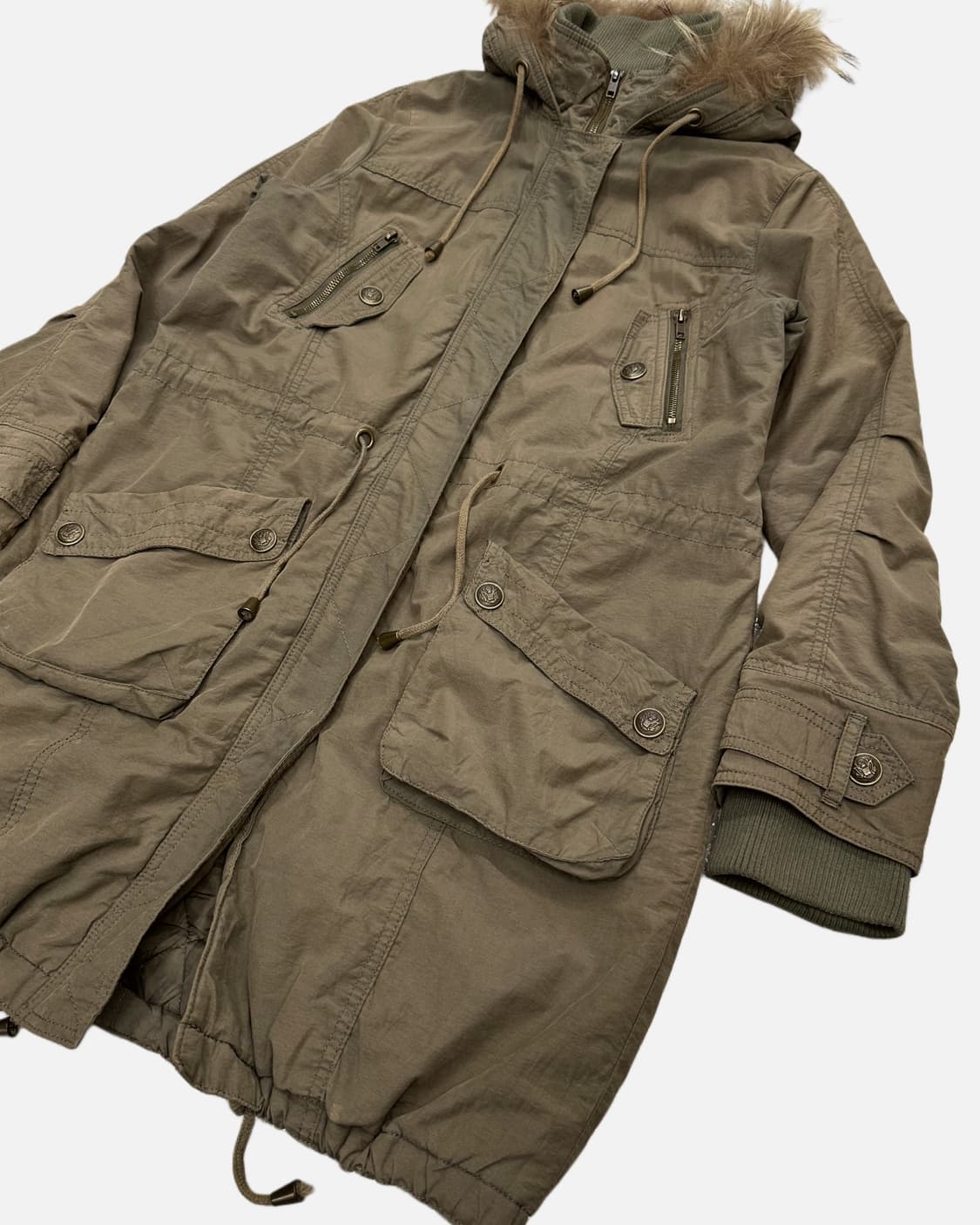 vintage khaki military field parka 상품이미지2