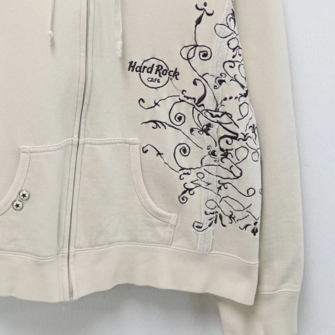 하드락카페 자수 포인트 후드 집업 60750 상품이미지4