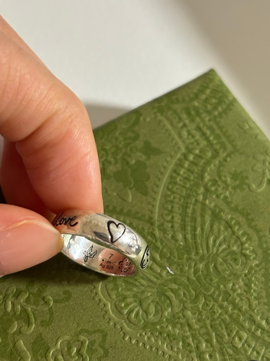 구찌 블라인드포러브 반지 [정품 7호] 상품이미지5