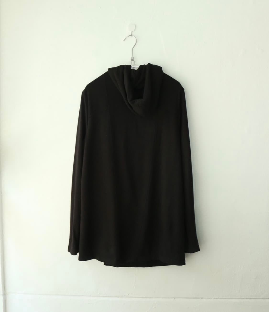 헬무트랭 드레이프 사선 후드 자켓 블랙 상품이미지4