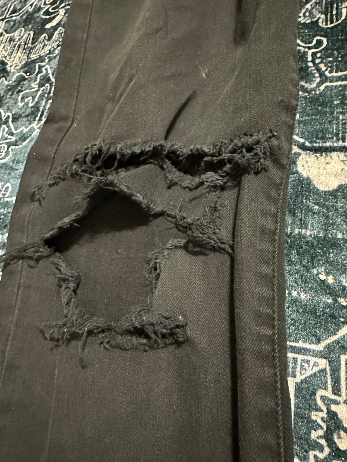 Vintage distressed black skinny jean 상품이미지6