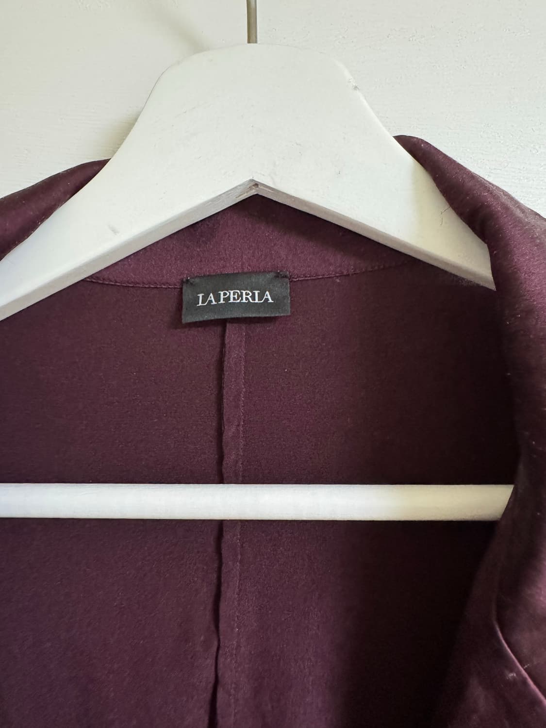 [LA PERLA] 라펠라 버건디 상하의 파자마 잠옷 세트 상품이미지3